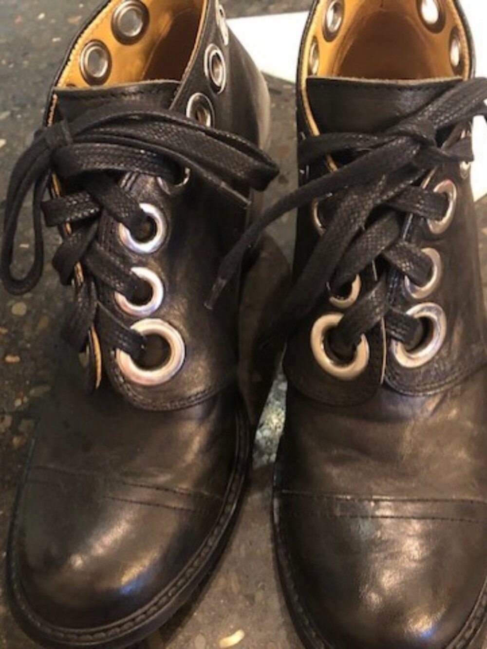 Fluevog Black Ankle Booties Size 8